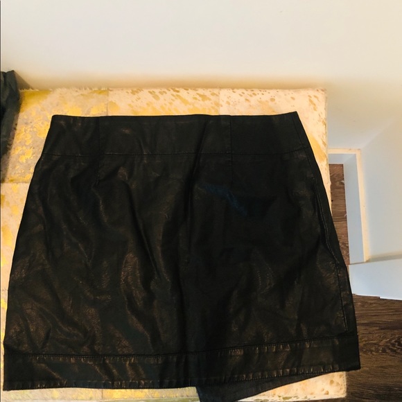 Silence+Noise Calla Asymmetrical Vg Leather Skirt - Picture 5 of 6